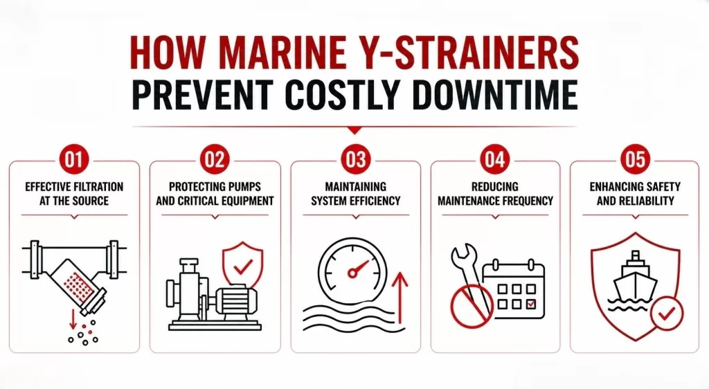 How Marine Y-Strainers in Malaysia Prevent Costly Downtime